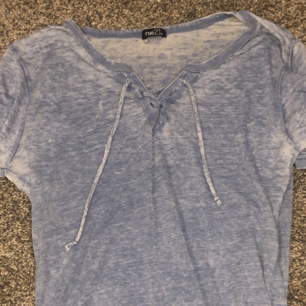 rue 21 lace up t-shirt
